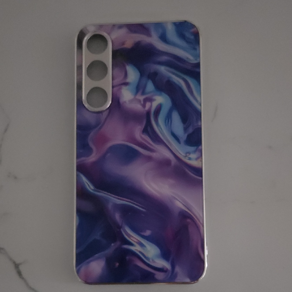 Samsung Galaxy 25 Plus Purple Marble Case